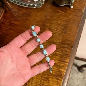 Original larimar stone bracelet and earrings from St. John
